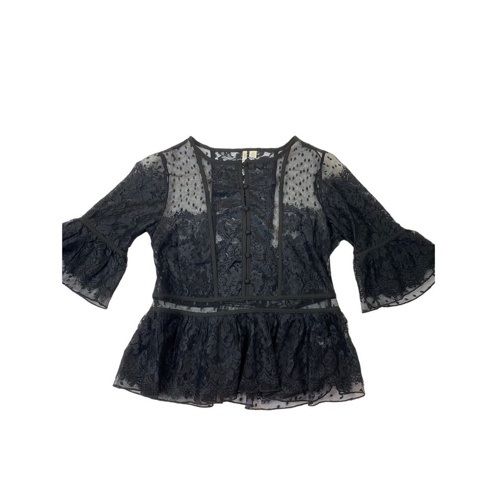 Cato Black Lace Blouse
